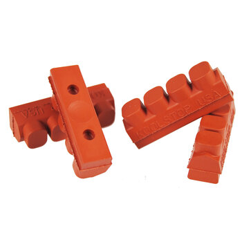 Kool Stop KOOL STOP Weinmann 4 Dot vintage bicycle brake pad refill insert SALMON