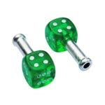 Trik Topz Dice Bicycle Brake Cable End Tips (pair) CLEAR GREEN