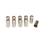 Porkchop BMX Nickel plated brass bicycle 5mm brake cable ferrules (PACK OF 10) SILVER