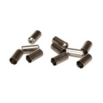 Porkchop BMX Nickel plated brass bicycle 5mm brake cable ferrules (PACK OF 10) SILVER