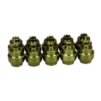 Dia-Compe Dia-Compe aluminum alloy bicycle brake lever end buttons (PACK OF 10) GREEN