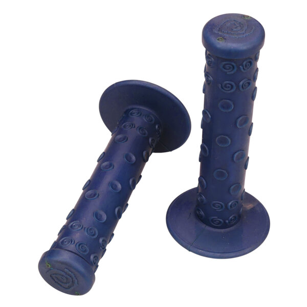 Neal Enterprises Jive Handles TENTACLES old school BMX bicycle grips DARK BLUE NOS!