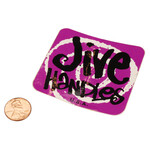 Neal Enterprises Jive Handles sticker decal (2 3/4" square) - PURPLE - NOS!