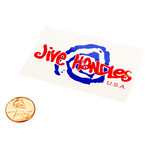 Neal Enterprises Jive Handles sticker decal (2 7/8" X 1 15/16") - WHITE - NOS!