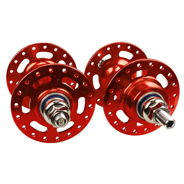 Suzue 36H 3/8" axle flip flop sealed bearing single speed BMX bicycle hubset RED