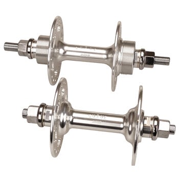 Suzue 36H 3/8" axle flip flop sealed bearing single speed BMX bicycle hubset SILVER