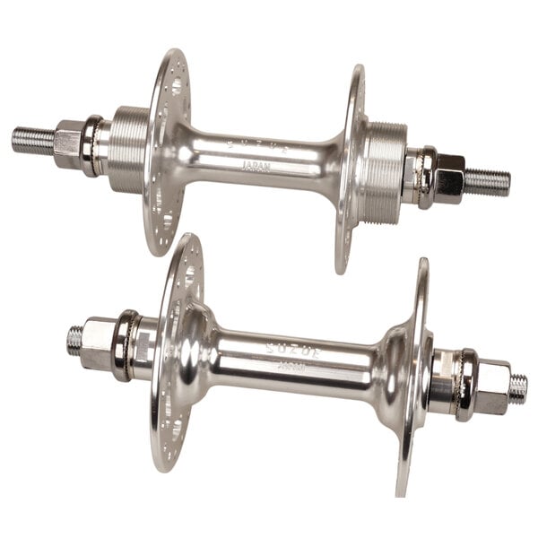 Suzue 36H 3/8" axle flip flop sealed bearing single speed BMX bicycle hubset SILVER