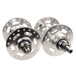 Suzue 36H 3/8" axle flip flop sealed bearing single speed BMX bicycle hubset SILVER