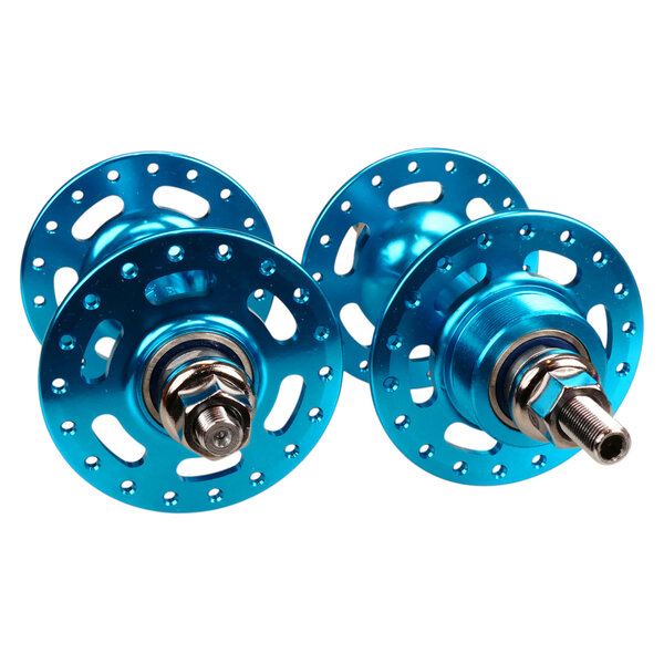 Suzue 36H 3/8" axle flip flop sealed bearing single speed BMX bicycle hubset BRIGHT DIP BLUE