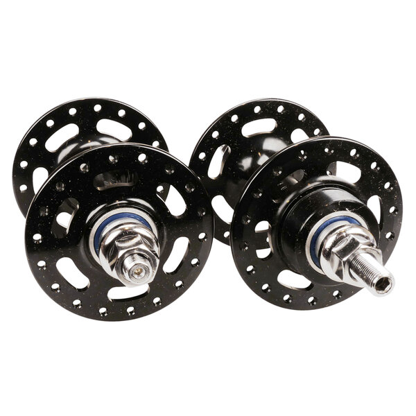 Suzue 36H 3/8" axle flip flop sealed bearing single speed BMX bicycle hubset BLACK