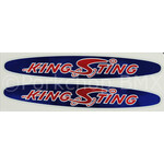 Schwinn 1980-82 Schwinn King Sting frame downtube decals (PAIR)