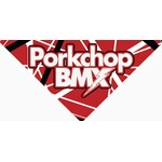 Porkchop BMX Porkchop BMX "Van Halen Porkville" decal sticker 4 1/8" x 2" RED BLACK WHITE