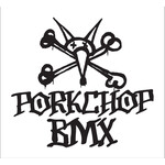 Porkchop BMX Porkchop BMX "Pig Bones" decal sticker 2 15/16" x 2 3/4" BLACK on WHITE