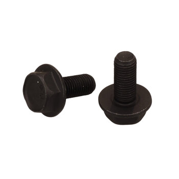 Porkchop BMX Bicycle M8 crank spindle bolts for JIS square taper spindle BLACK - PAIR