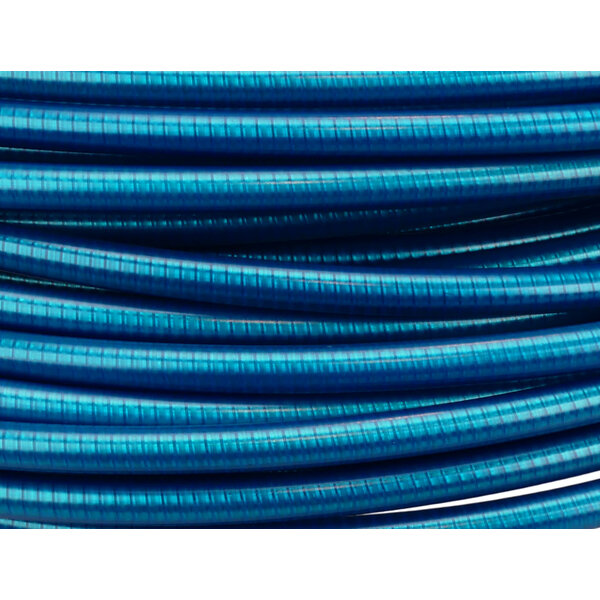 Porkchop BMX Lined Bicycle Brake Cable Housing 5mm - CLEAR BLUE (PER FOOT)