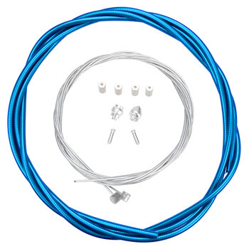 Porkchop BMX Basic Bicycle Brake Cable Kit  for BMX/MTB - CLEAR BLUE