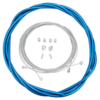 Porkchop BMX Bicycle Brake Cable Kit  for Drop Bar Road - CLEAR BLUE