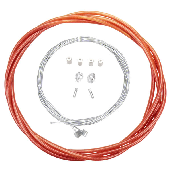 Porkchop BMX Basic Bicycle Brake Cable Kit for BMX/MTB - CLEAR PINK