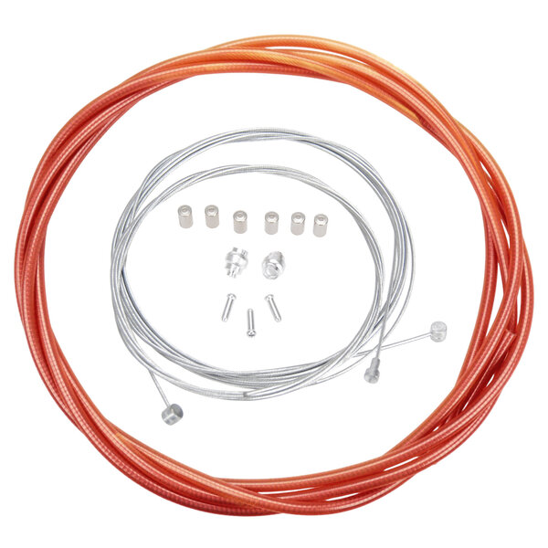 Porkchop BMX ACS Rotor Freestyle Bicycle Brake Cable Kit for BMX/MTB - CLEAR PINK