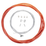 Porkchop BMX Premium Bicycle Brake Cable Kit for BMX/MTB - CLEAR PINK