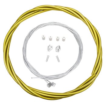 Porkchop BMX Premium Bicycle Brake Cable Kit for BMX/MTB - CLEAR YELLOW