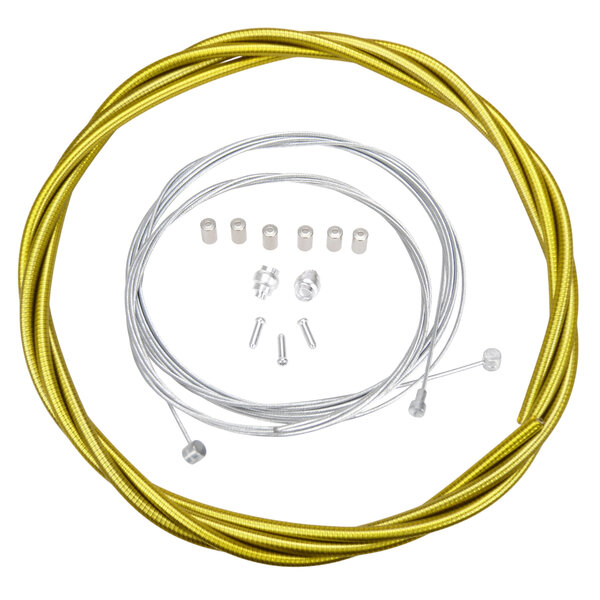 Porkchop BMX ACS Rotor Freestyle Bicycle Brake Cable Kit for BMX/MTB - CLEAR YELLOW