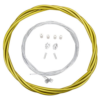 Porkchop BMX Basic Bicycle Brake Cable Kit for BMX/MTB - CLEAR YELLOW