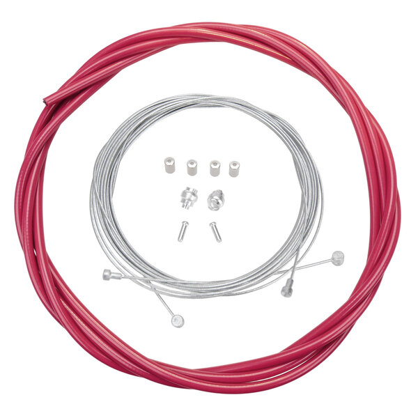 Porkchop BMX Bicycle Brake Cable Kit for Drop Bar Road - BERRY PINK