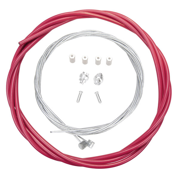 Porkchop BMX Premium Bicycle Brake Cable Kit for BMX/MTB - BERRY PINK