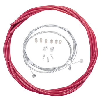 Porkchop BMX ACS Rotor Freestyle Bicycle Brake Cable Kit for BMX/MTB - BERRY PINK