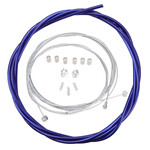 Porkchop BMX ACS Rotor Freestyle Bicycle Brake Cable Kit for BMX/MTB - SHINY CHROME COBALT BLUE