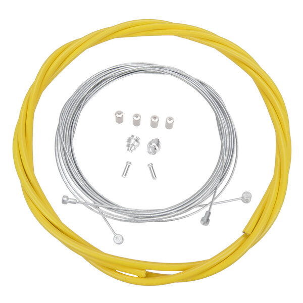Porkchop BMX Bicycle Brake Cable Kit for Drop Bar Road - YELLOW