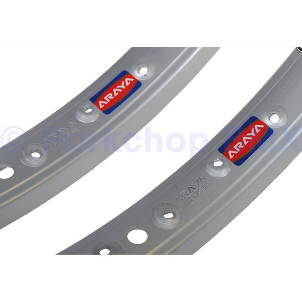 Araya old school BMX bicycle rim decals stickers - PAIR