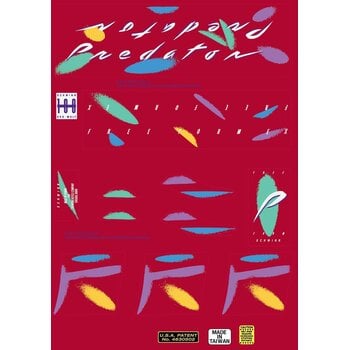 Schwinn Schwinn 1987 Predator Free Form EX old school BMX bicycle decal set  for RED paint (officially licensed)