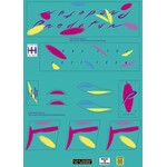 Schwinn Schwinn 1987 Predator Free Form old school BMX bicycle decal set  for TEAL paint (officially licensed)