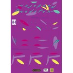 Schwinn Schwinn 1987 Predator Free Form old school BMX bicycle decal set  for PURPLE paint (officially licensed)