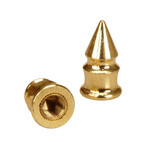 Trik Topz Bicycle Valve Caps (pair) - SPIKE - GOLD