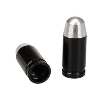 Trik Topz Bullet Tip Bicycle Valve Caps (pair) - BLACK