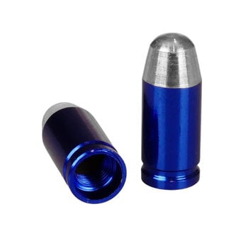Trik Topz Bullet Tip Bicycle Valve Caps (pair) - COBALT BLUE