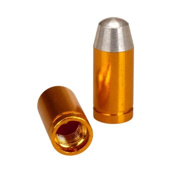 Trik Topz Bullet Tip Bicycle Valve Caps (pair) - GOLD