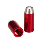 Trik Topz Bullet Tip Bicycle Valve Caps (pair) - RED