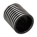 Porkchop BMX Stem stiffener for old school BMX 21.1mm quill bicycle stems - BLACK/SILVER
