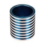 Porkchop BMX Stem stiffener for old school BMX 21.1mm quill bicycle stems - BLUE/SILVER