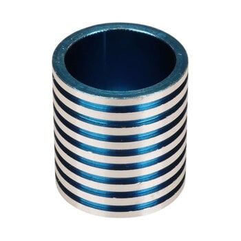 Porkchop BMX Stem stiffener for old school BMX 21.1mm quill bicycle stems - BLUE/SILVER