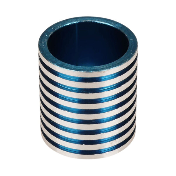 Porkchop BMX Stem stiffener for old school BMX 21.1mm quill bicycle stems - BLUE/SILVER