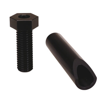 Porkchop BMX Chromoly 21.1mm stem quill and hollow top bolt for Tuf Neck / Pro Neck