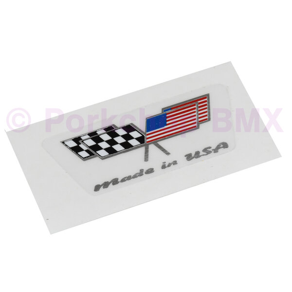 Schwinn 1997-2002 Schwinn BMX crossed flags seat stay decal