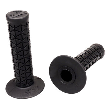 A'ME AME reissue BUBBLE FONT old school BMX bicycle grips - TRI - BLACK