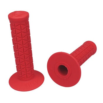 A'ME AME reissue BUBBLE FONT old school BMX bicycle grips - TRI - RED