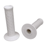 A'ME AME reissue BUBBLE FONT old school BMX bicycle grips - TRI - WHITE